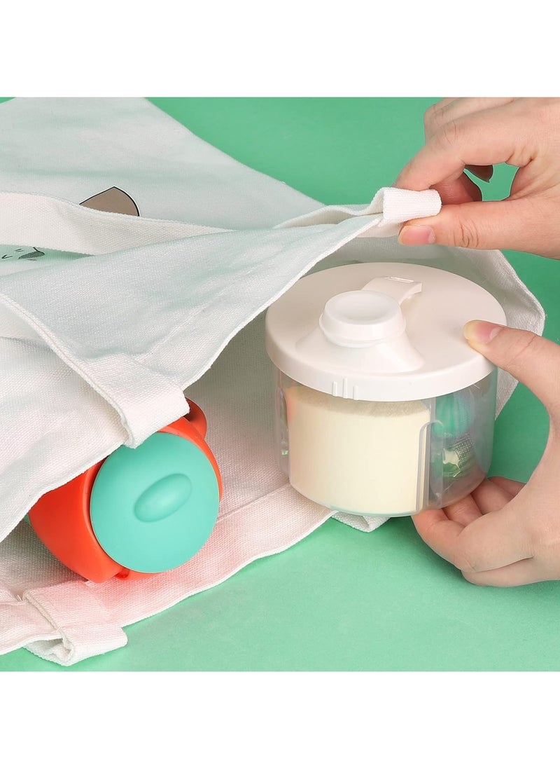 joybuy - Baby Formula Dispenser,Non-Spill Rotating 4-Compartment Formula Container,Milk Powder Dispenser with Snap-On Lid,Baby Feeding Travel Storage Container ,Large Capacity Formula Container White - Image 1