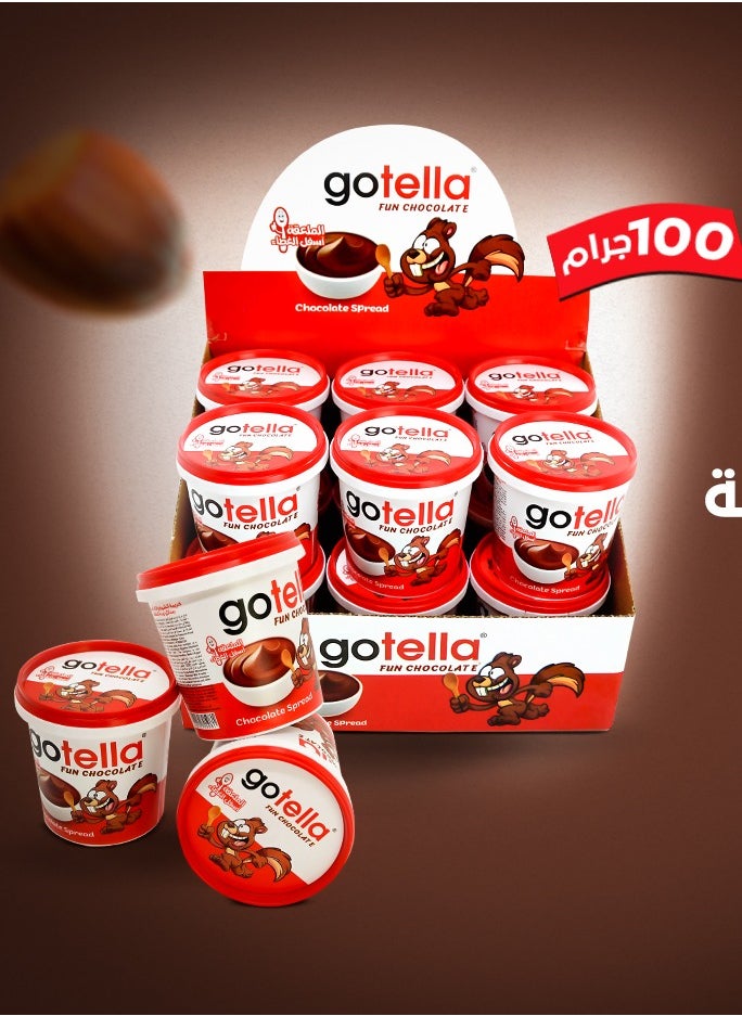 gotella Fun Chocolate Spread With hazelnut 100 gm pack 12 pieces - pzsku/Z9C48B3CFFAEB1845E750Z/45/_/1736597722/52365628-fe2e-4456-95c9-68e1f5d249fd