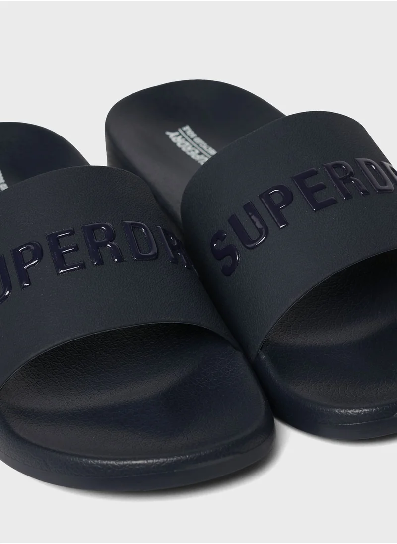 Superdry Logo Pool Slides