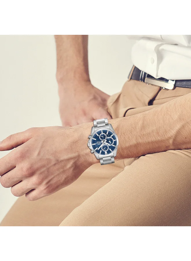 Slazenger Dark Blue Men's Metal Multifunction Watch SL.9.2522.2.07 - 42 mm for Men | Best Price UAE