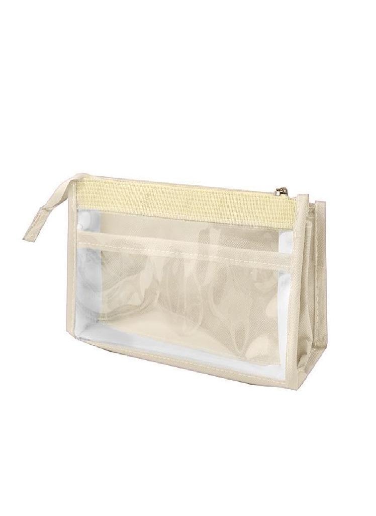 Eckek - 1PC Aesthetic Six Layer Pen Storage Bag Large Capacity Stationery Supplies Pencil Case Transparent - Image 1