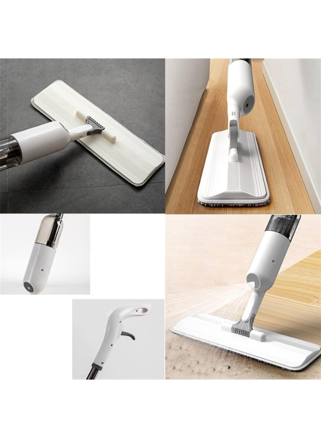 rayze 360° rotating 2-in-1 spray mop, wet and dry rotating flat mop with spray nozzle, microfiber spray mop, hardwood hands-free cleaning tool, tile floor (with 3 cloths, 38CM wide) - Image 4