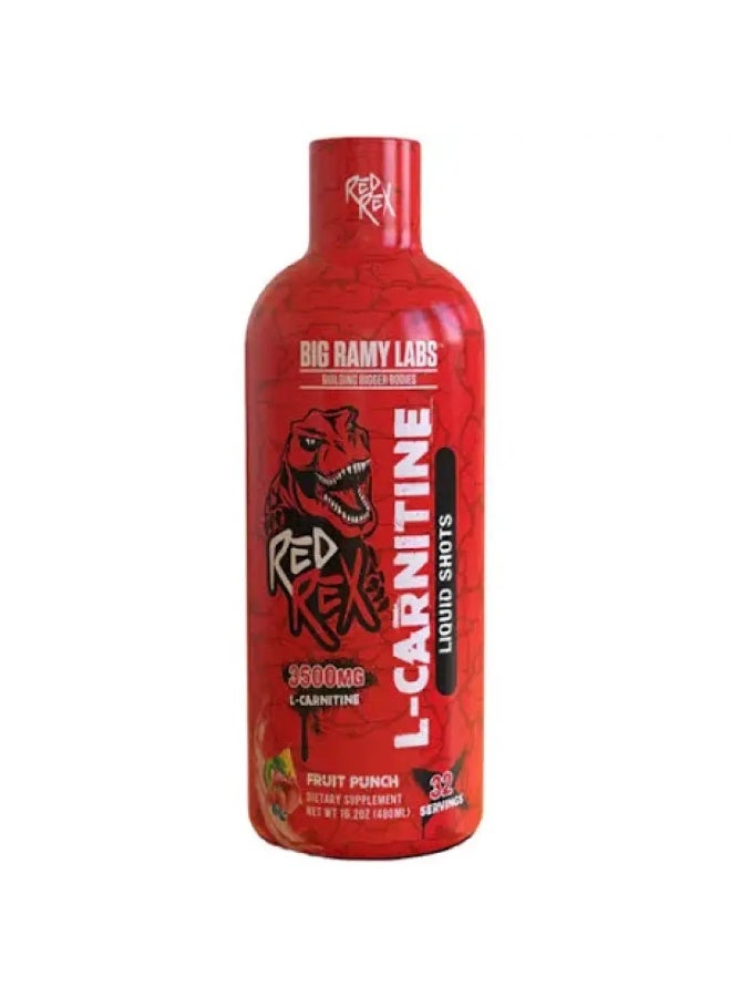BIG RAMY LABS Liquid L-Carnitine Fat Burner - Fruit Punch Flavor - 450ml - Image 1