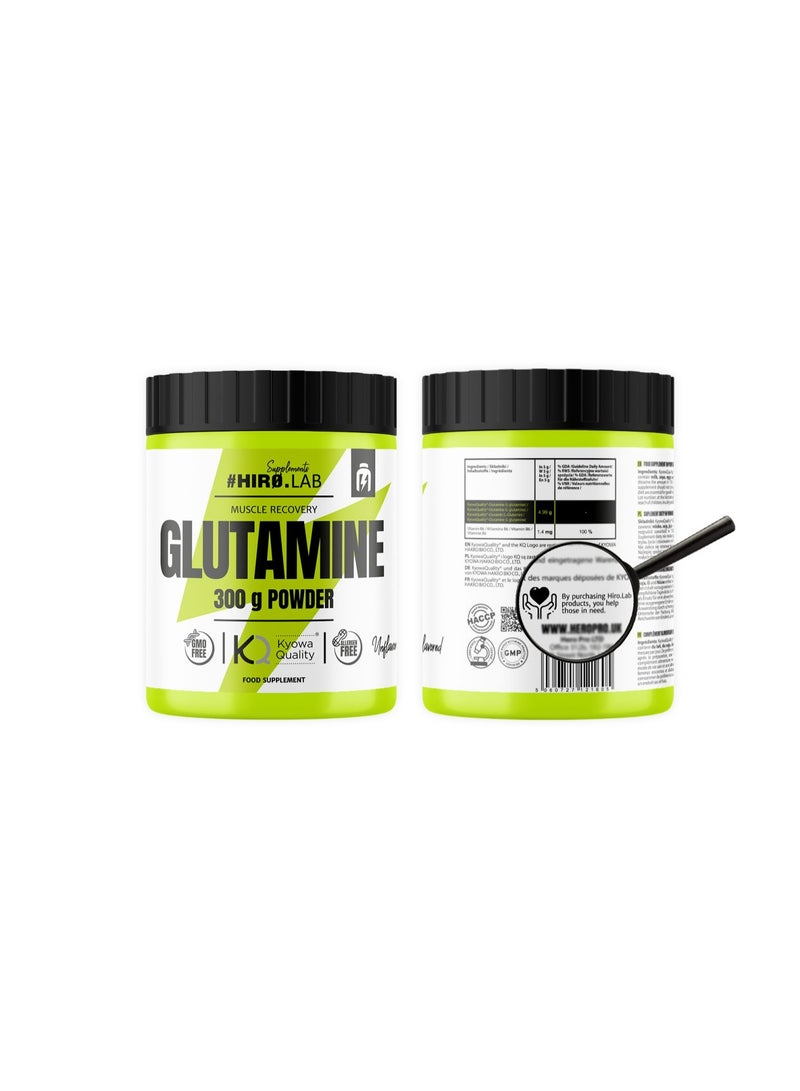 Hiro.Lab Glutamine – 300g Kyowa Quality Unflavoured - Image 3