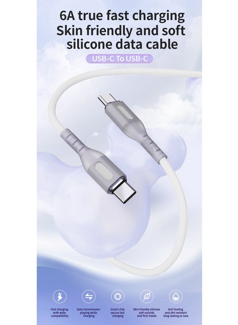 CHAPPELINE CA11 Super Fast Type-C Data Cable, 65W Charging Cable - White - Image 2