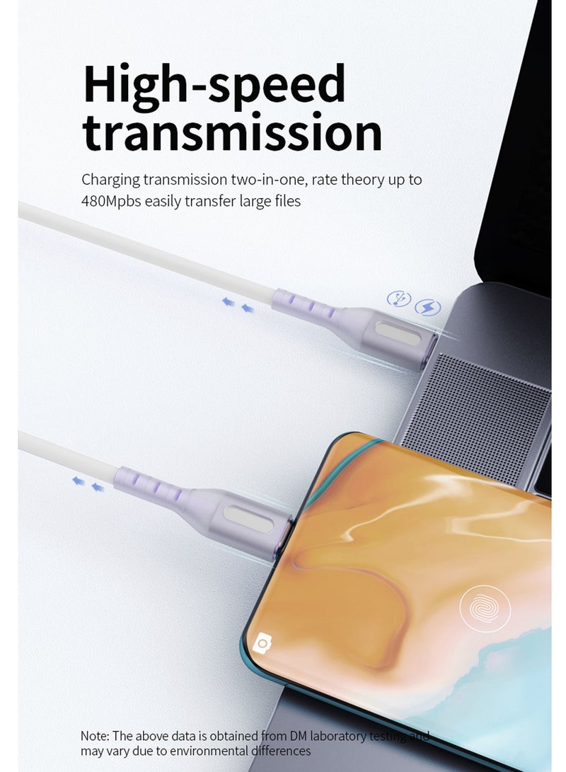 CHAPPELINE CA11 Super Fast Type-C Data Cable, 65W Charging Cable - White - Image 3