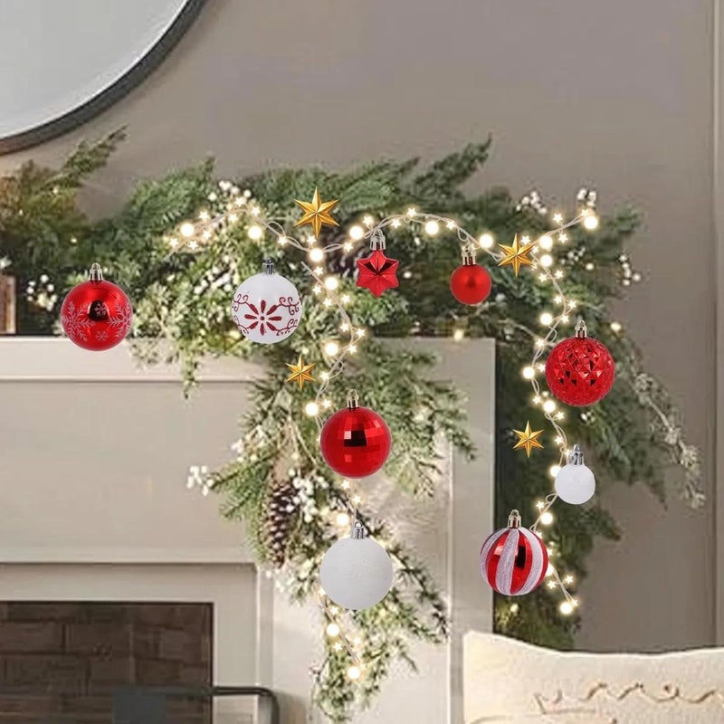 44 pcs Christmas Tree Ornaments 3-6cm - Image 4