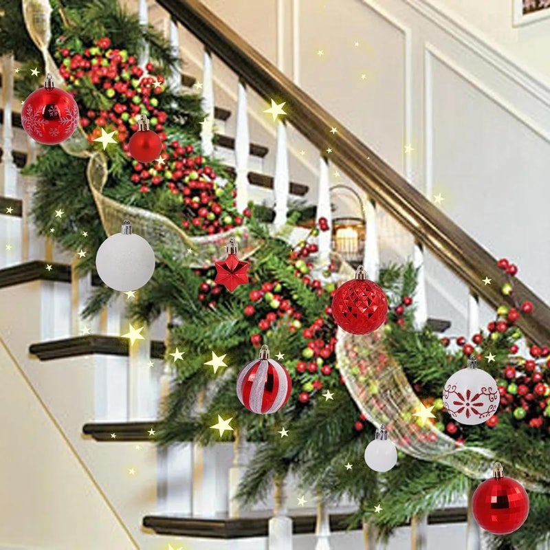 44 pcs Christmas Tree Ornaments 3-6cm - Image 5
