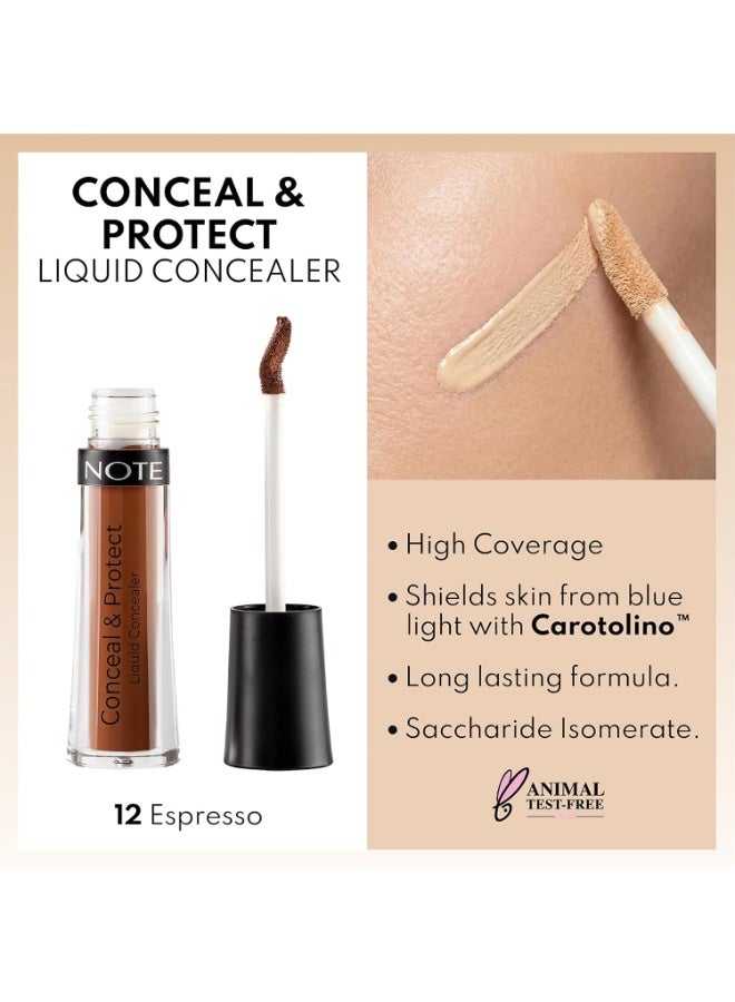 Note Conceal & Protect Liquid Concealer 12 Espresso | 4.5ml - Image 3