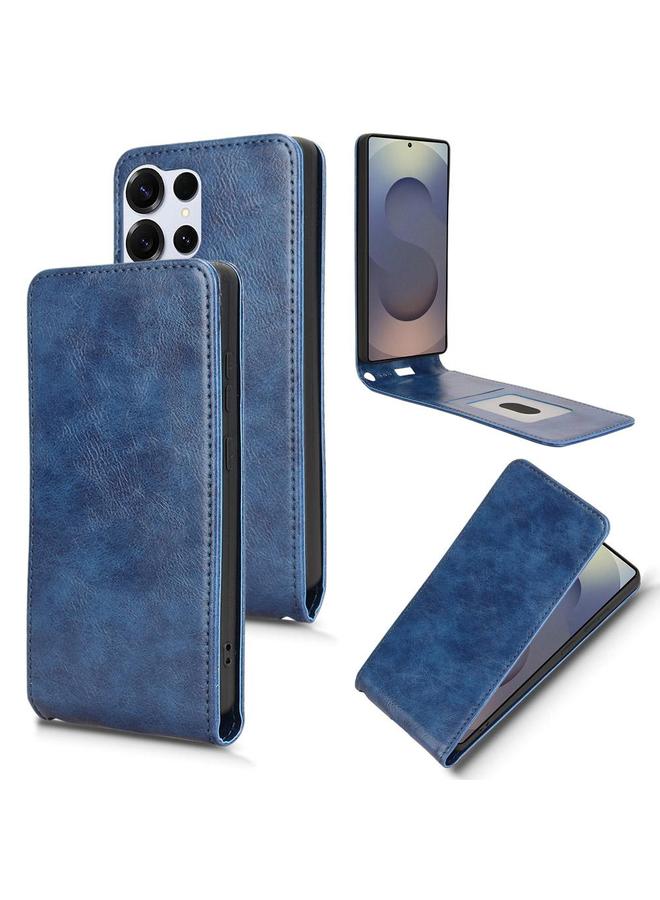 S-TOP Case For Samsung Galaxy S25 Ultra 5G Magnetic Vertical Flip Leather Phone Case - Image 1