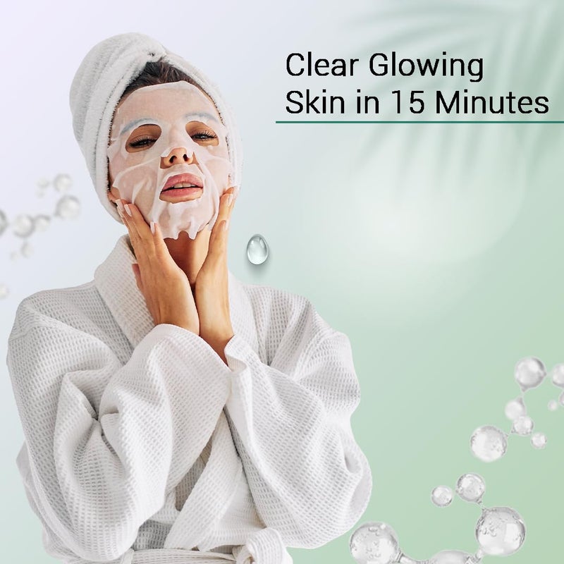 MAN CODE Mancode 1 Salicylic Acid Facial Sheet Mask 25ml Boost Hydration Reduce Breakouts Active Acne Pore Reducing Brightening Enhances Glow Korean Sheet Mask for Men Women Unisex Sheet Mask Set 25ml  - Image 4