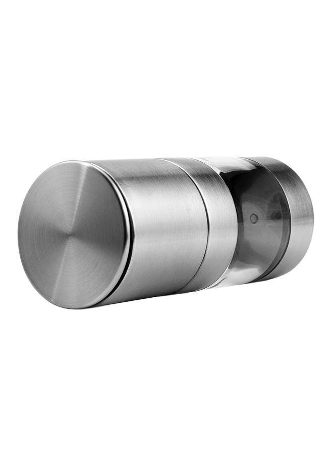 NIBEMINENT Manual Salt Pepper Grinder Silver/Clear 11 x 5cm - Image 2