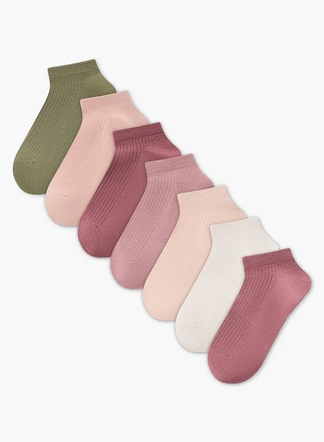 Splash FAV Pack of 7 Ankle Length Cotton Socks