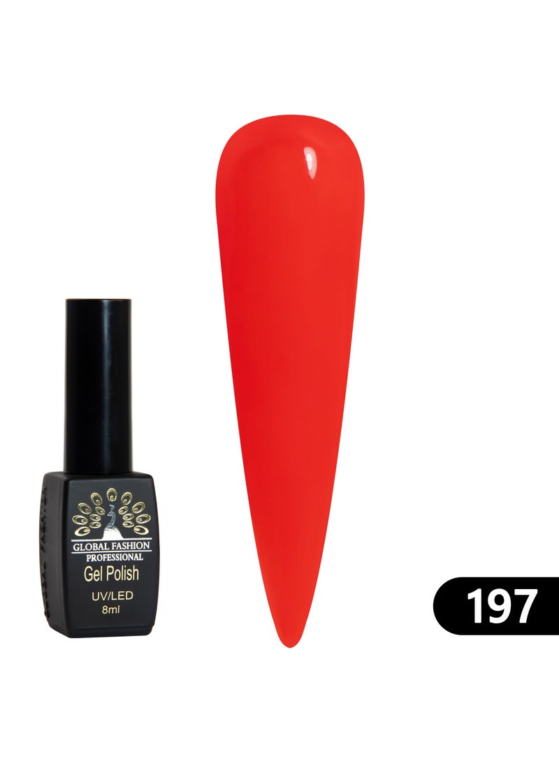 GLOBAL FASHION - Global Fashion Black Elite Gel Polish | 132 Colors of Long-Lasting Elegance - 8ml | 197 - Image 1