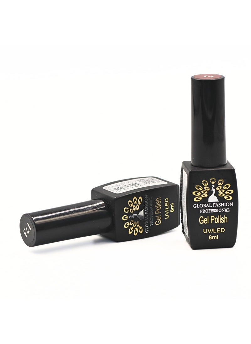 GLOBAL FASHION - Global Fashion Black Elite Gel Polish | 132 Colors of Long-Lasting Elegance - 8ml | 197 - Image 1
