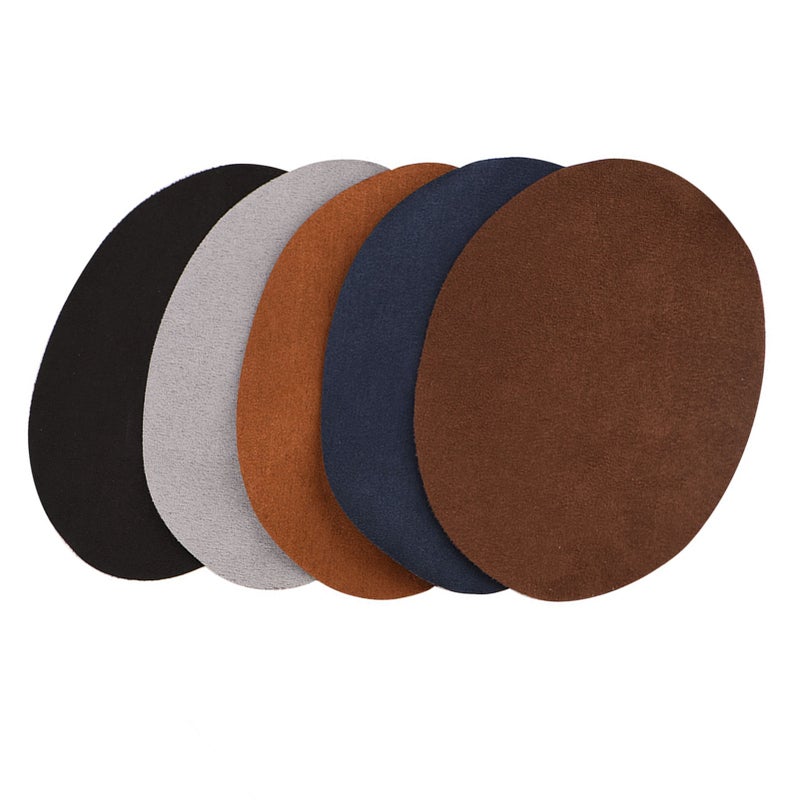 1Pack Oval Shape PU Leather Patch Repair Sewing Elbow Knee Patches Clothing Accessories - Image 1
