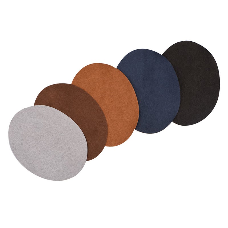 1Pack Oval Shape PU Leather Patch Repair Sewing Elbow Knee Patches Clothing Accessories - Image 2