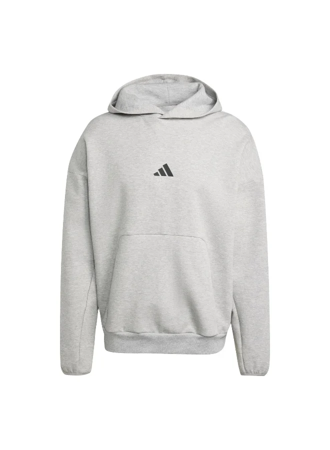 adidas Adidas M Fi Sl Hd Grey Hooded Sweat Sweatshirts For Men