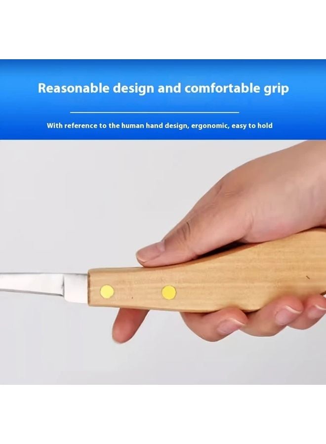 مجموعة سكاكين تقليم الحوافر من 4 قطع للأبقار والخيول والأبقار الحلوب لليد اليسرى - Image 5