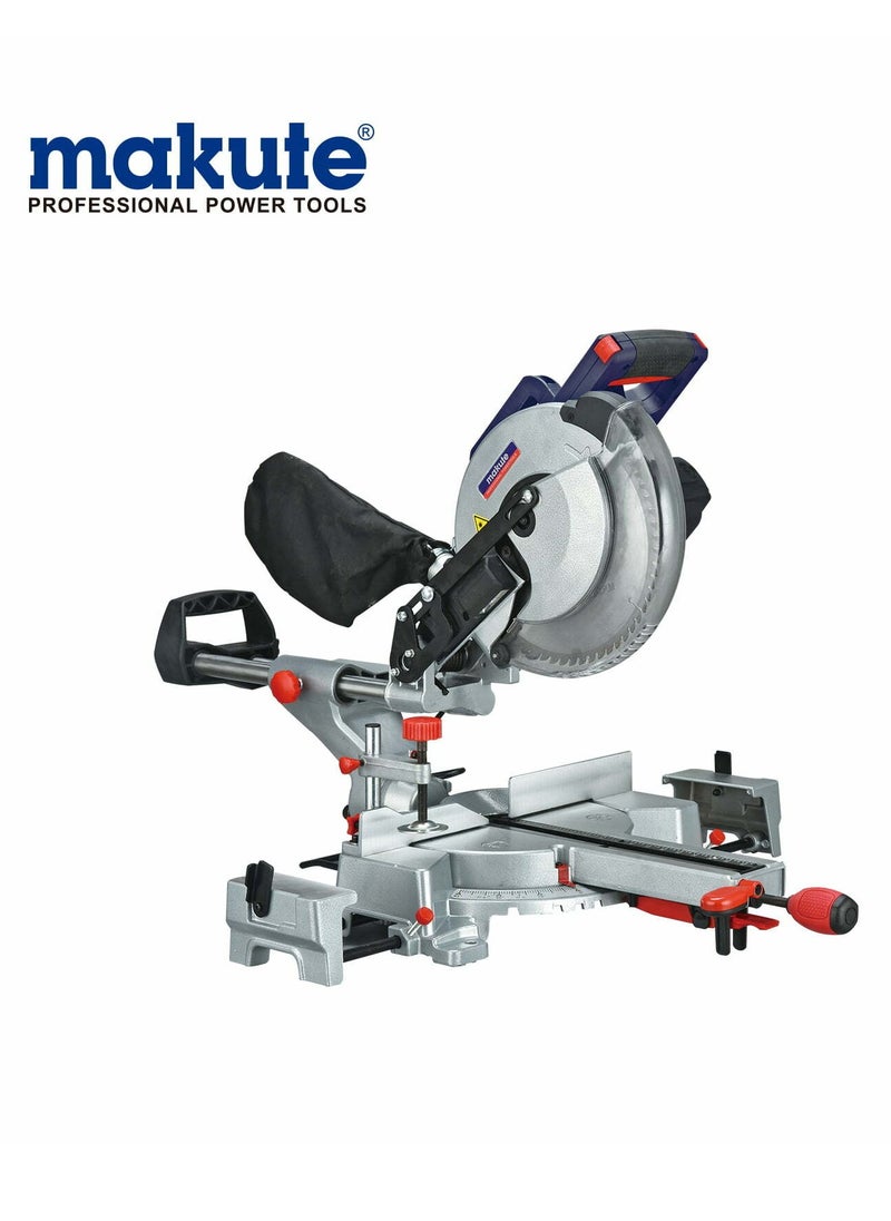 makute Sliding Compound Miter Saw, 10-Inch, 2200W Power, 5000 RPM, 220-240V, 50/60Hz, 13 kg, MS001-S  - Image 2