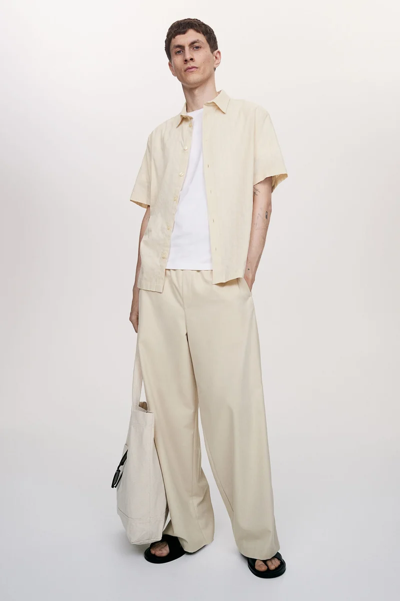 H&M Regular Fit Textured Shirt