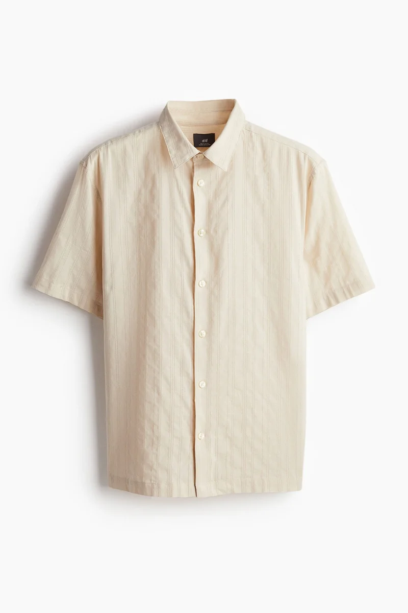 H&M Regular Fit Textured Shirt