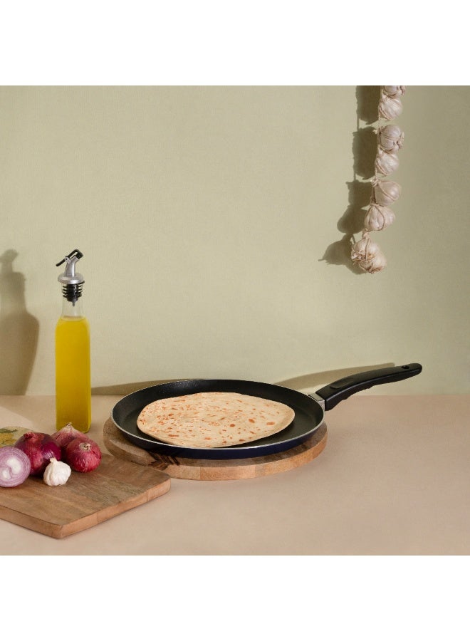 NIRLEP NutriHealth Induction Base Flat Griddle Tawa 28 cm I Patented Silver Ion Coating, Sturdy Handles, Induction Compatible, PFOA Free, 5 Layered Coating I Multi-Purpose Tawa for Roti, Dosa and Pancake  - Image 1