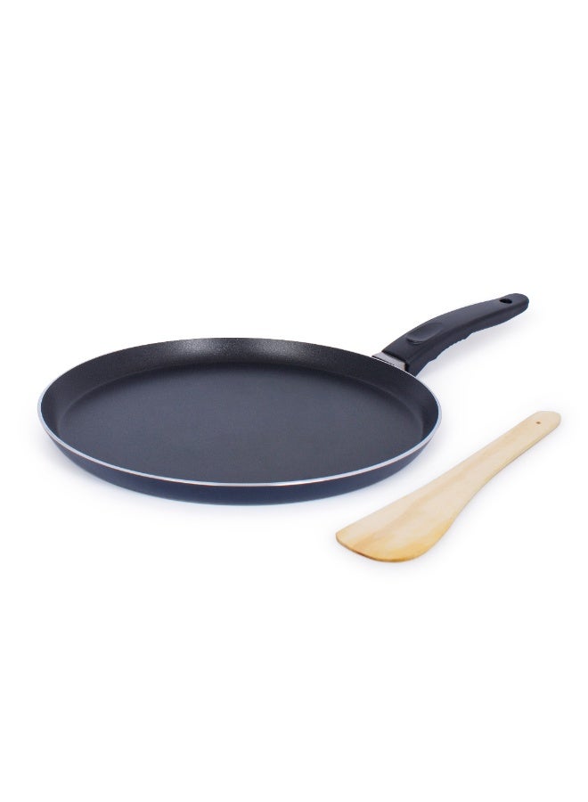 NIRLEP NutriHealth Induction Base Flat Griddle Tawa 28 cm I Patented Silver Ion Coating, Sturdy Handles, Induction Compatible, PFOA Free, 5 Layered Coating I Multi-Purpose Tawa for Roti, Dosa and Pancake  - Image 2