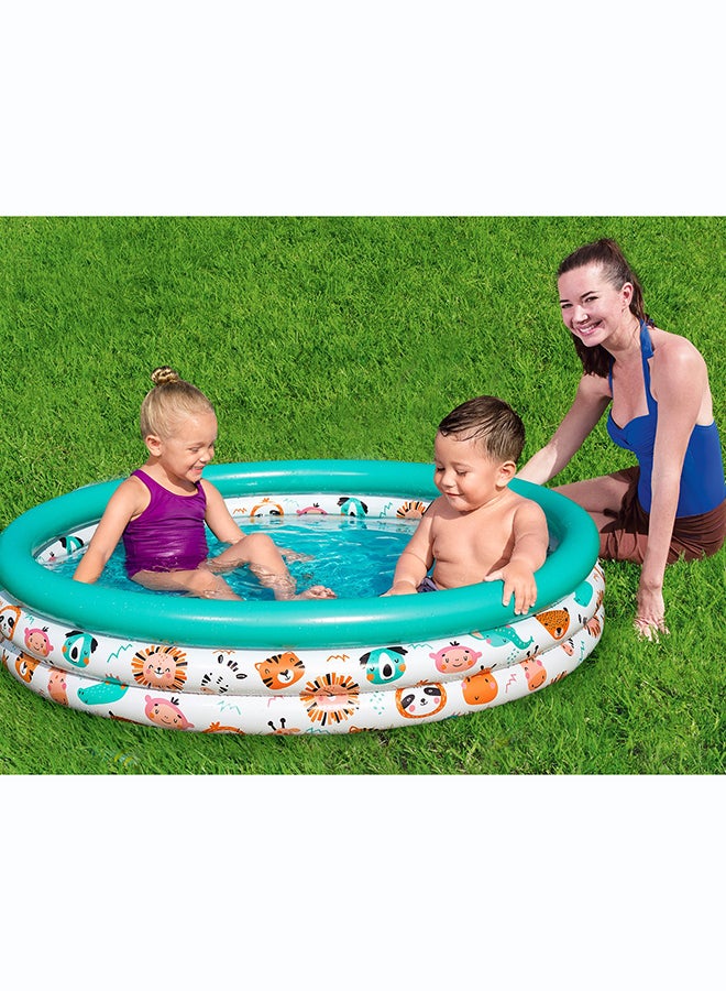 Bestway, Φ48" x H10"/Φ1. x H25cm Safari Pals Kiddie Pool Inflatable Outdoor Water Play Toy for Kids and Families, Durable Premium Quality Material, Easy Inflate and Deflate Design, Pool Beach Garden Summer Fun Activity, 22m - Image 3