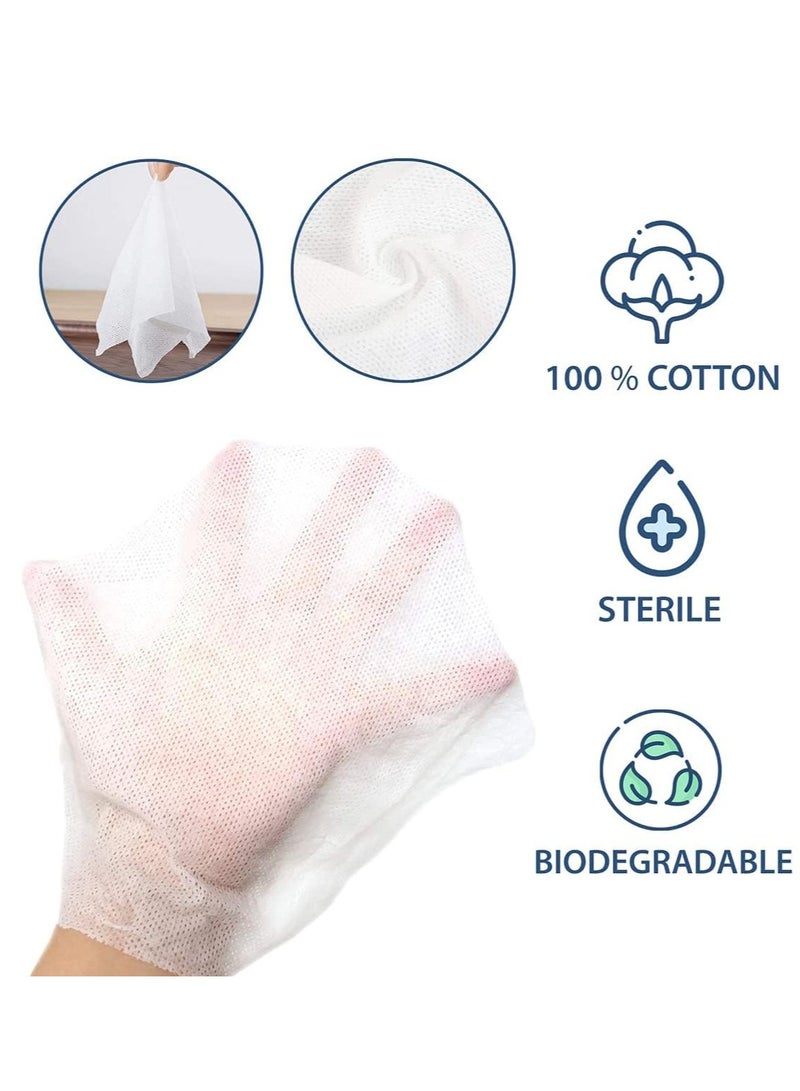 100 Sheets Mini Compressed Towel, Disposable Face Compressed Towels, Soft Compressed Hand Wipe, Biodegradable And Sterile, for Travel, Camping, Hiking, Sport, Beauty Salon, Home Hand Wipes - Image 5