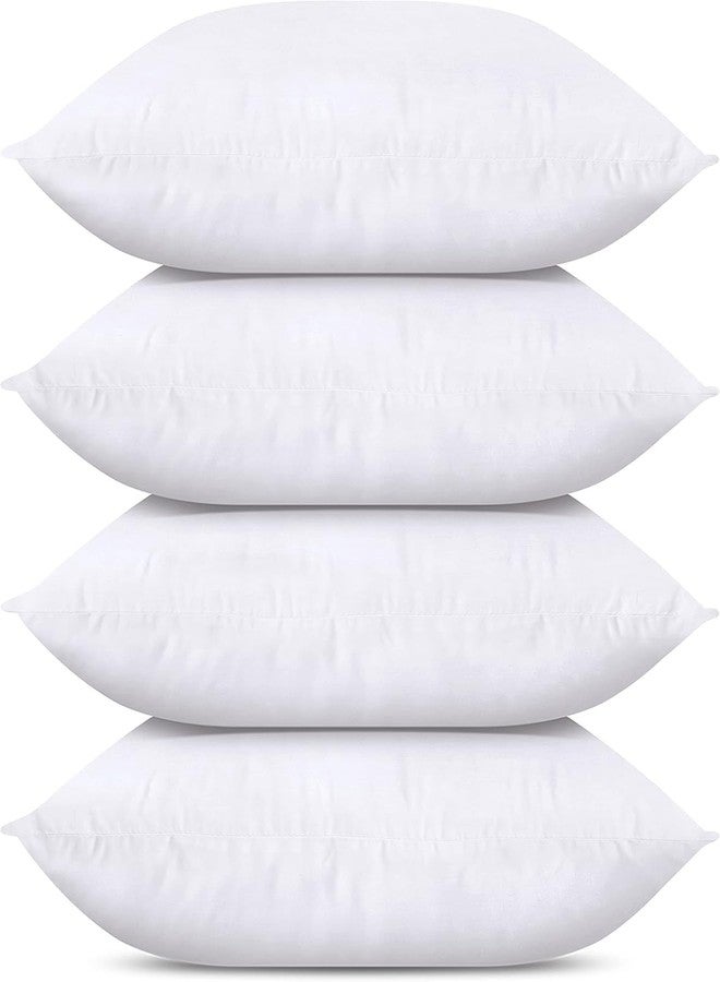 Utopia Bedding Throw Pillows Insert (Pack of 4, White) - 26 x 26 Inches Bed and Couch Pillows - Indoor Decorative Pillow - Image 1