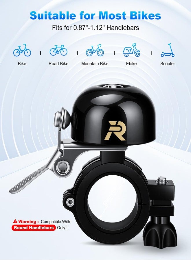 YBLNTEK Bike Bell Classic Bike Bells for Adults Kids, 120d Loud Bicycle Bell for Handlebars, Beach Cruiser Mountain Bike Bell Accessories, Fits 22.2-28.0mm Handlebars - Image 5