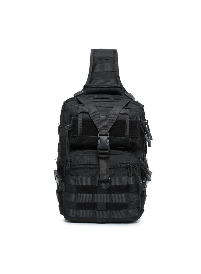 Tactical Crossbody Bag Extra Large Shoulder Chest Bag Outdoor Sports Camouflage Messenger Bag Mountaineering Wear-resistant Tool Satchel-Color:Brown-Capacity:20-35L - Image 3