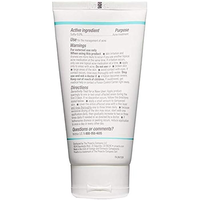 Proactiv Skin Purifying Acne Face Mask and Acne Spot Treatment, Detoxifying Facial Mask with 6% Sulfur, 90 Day Supply, Cream, 3 Oz - Image 3