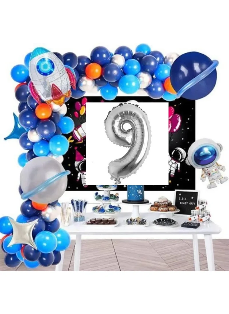 Bkmc Astronaut Rocket Space Themed Birthday Party Decoration