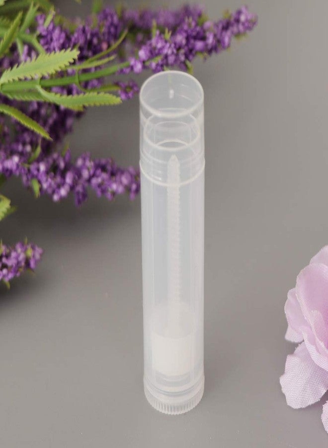 Packdost 5 Grams Transparent Empty Chapstick Lip Stick Tube Container for Lip Balm Lipstick Cosmetic & Makeup Use Pack of 50 - Image 1