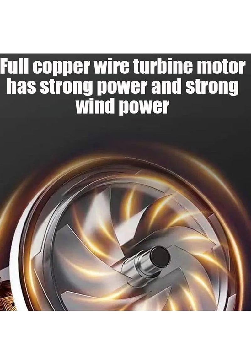 JAJEEK Portable Cordless Turbo Air Blower – Battery Operated with Extra Battery, Powerful Mini Blower for Cleaning and Drying (Black) - Image 5