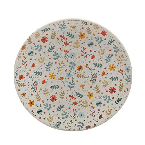 miah decor Miah Décor Handcrafted Floral Ceramic Stoneware Quarter/Side Plates (Spring Collection)-Set of 4. Microwave, Dishwasher Safe. Multicolour Matte Finish Plates, Diameter-7 inch (MD-261) - Image 3