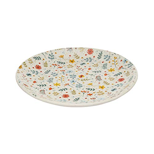 miah decor Miah Décor Handcrafted Floral Ceramic Stoneware Quarter/Side Plates (Spring Collection)-Set of 4. Microwave, Dishwasher Safe. Multicolour Matte Finish Plates, Diameter-7 inch (MD-261) - Image 4