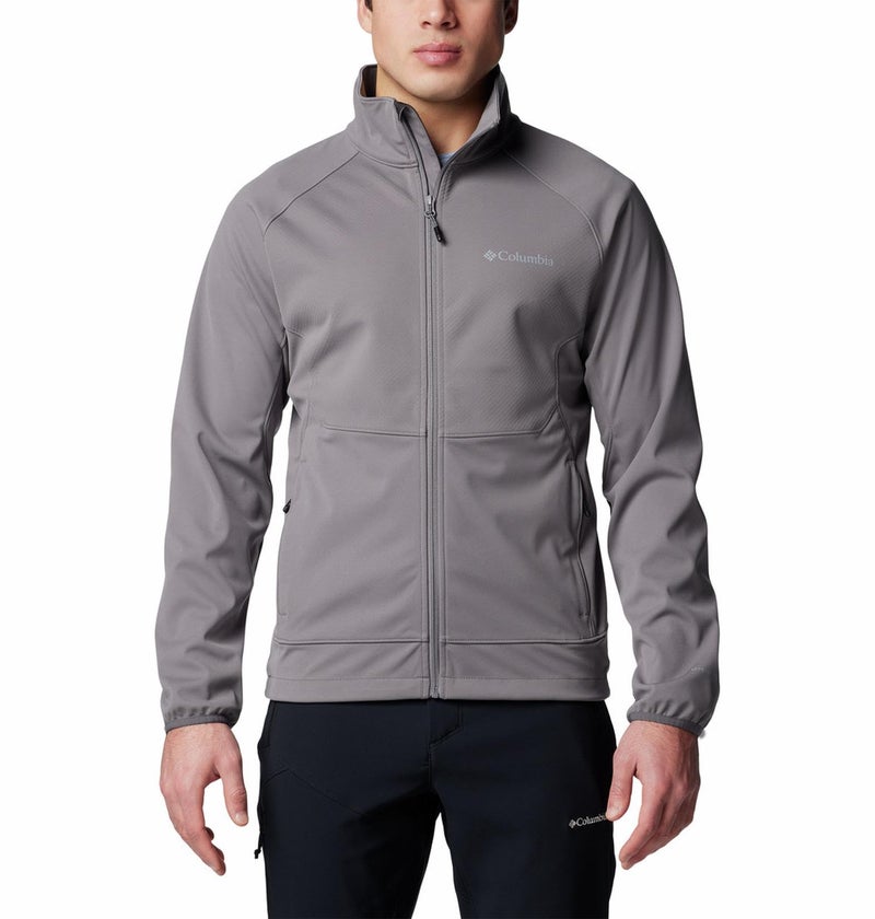 Columbia Men Grey Omni Heat Inifnity Canyon Meadows II Softshell Wind and Water Resistant Jacket, M - Image 1