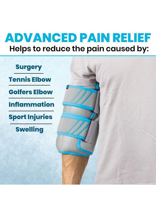 VIVE لفافة ثلج للركبة - حزمة ثلج هلامية باردة للغاية للإصابات قابلة لإعادة الاستخدام - دعم للركبة وضغط للعلاج البارد/الساخن - قابلة للتعديل للرجال/النساء، استعادة رياضية، التهاب المفاصل، تخفيف ألم التهاب الأوتار - Image 5