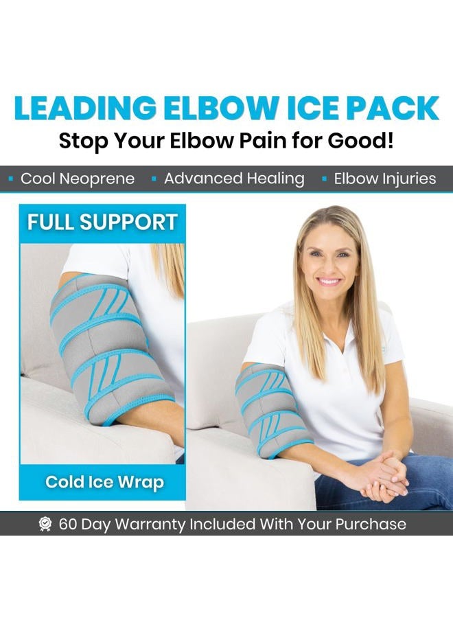 VIVE لفافة ثلج للركبة - حزمة ثلج هلامية باردة للغاية للإصابات قابلة لإعادة الاستخدام - دعم للركبة وضغط للعلاج البارد/الساخن - قابلة للتعديل للرجال/النساء، استعادة رياضية، التهاب المفاصل، تخفيف ألم التهاب الأوتار - Image 2