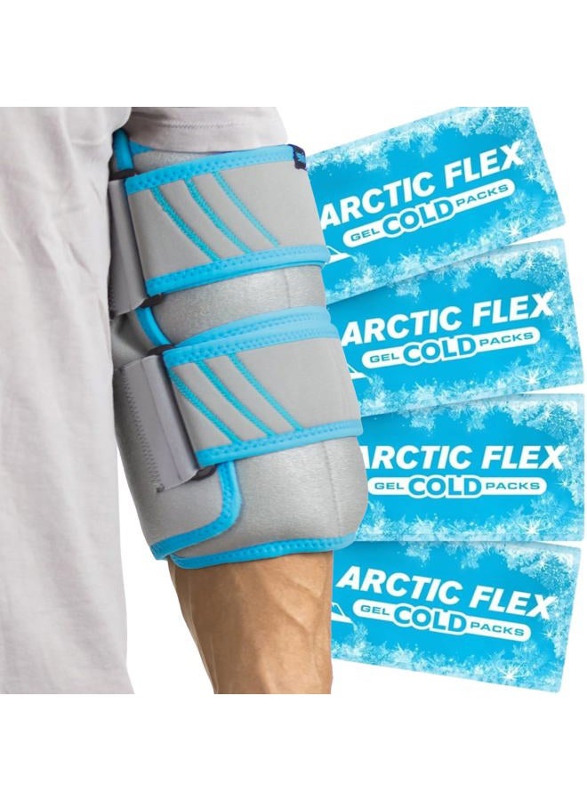 VIVE لفافة ثلج للركبة - حزمة ثلج هلامية باردة للغاية للإصابات قابلة لإعادة الاستخدام - دعم للركبة وضغط للعلاج البارد/الساخن - قابلة للتعديل للرجال/النساء، استعادة رياضية، التهاب المفاصل، تخفيف ألم التهاب الأوتار - Image 1