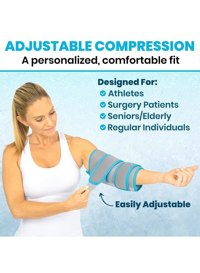 VIVE لفافة ثلج للركبة - حزمة ثلج هلامية باردة للغاية للإصابات قابلة لإعادة الاستخدام - دعم للركبة وضغط للعلاج البارد/الساخن - قابلة للتعديل للرجال/النساء، استعادة رياضية، التهاب المفاصل، تخفيف ألم التهاب الأوتار - Image 4