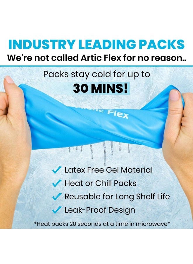 VIVE لفافة ثلج للركبة - حزمة ثلج هلامية باردة للغاية للإصابات قابلة لإعادة الاستخدام - دعم للركبة وضغط للعلاج البارد/الساخن - قابلة للتعديل للرجال/النساء، استعادة رياضية، التهاب المفاصل، تخفيف ألم التهاب الأوتار - Image 3