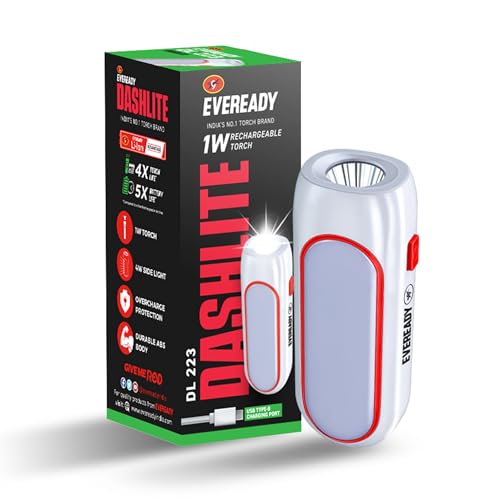 Eveready DL 223 DASHLITE, 1W Rechargeable LED Torch, Pack of 1 - Image 1