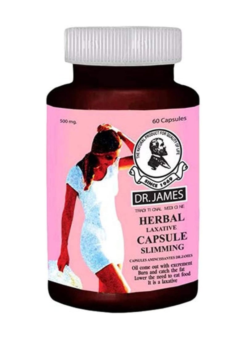 JAMES BOND Natural herbal capsules for weight loss, 60 capsules 