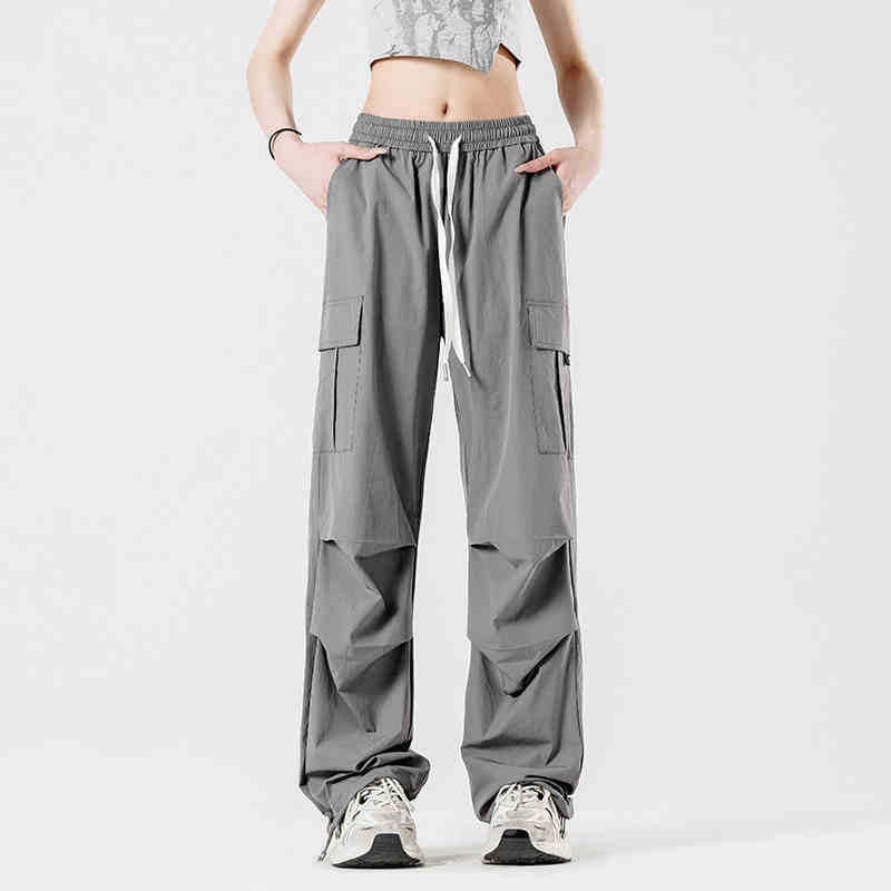 Wassup Paratrooper Pants For Men And Women Drawstring Trendy Brand Rushforward Pants Loose Sports Casual Wide Leg Pants - Image 1