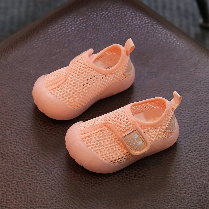 Mesh Sneakers Lightweight Flexible Sole Walking Shoes For Kids Indoor And Outdoor Activities - Image 1
