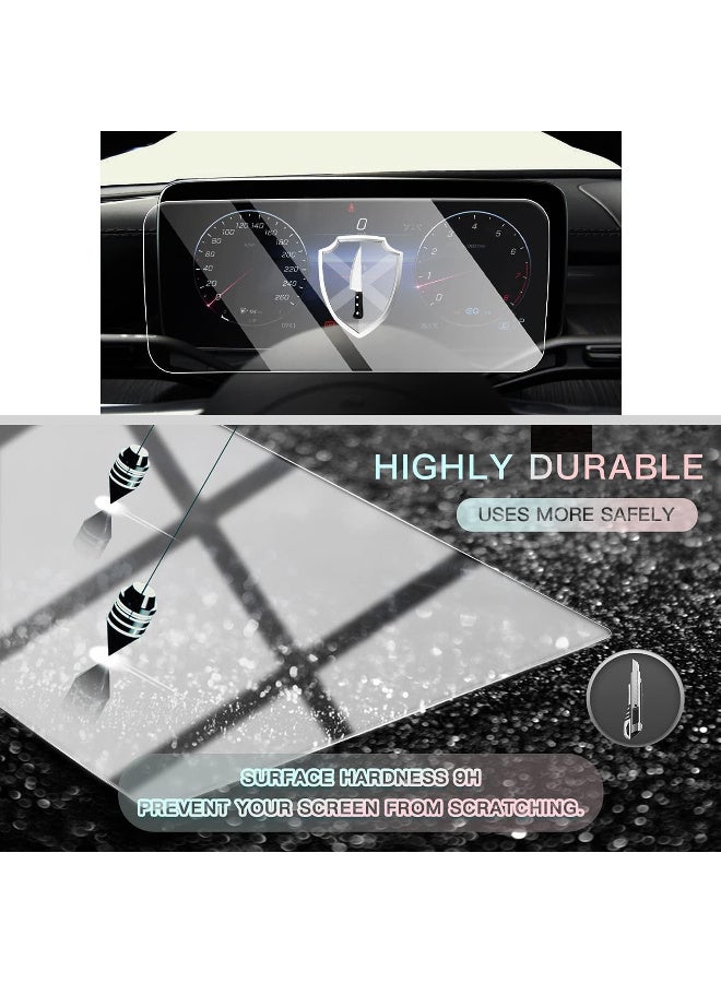 Ecosystem HD 9H Glass Screen Protector for Mercedes-11.9" Touchscreen 12.3" InstrumentC-Class W206 2021-2026, GLC 300 2022-2026, C300/2023-2026 CLE 300 (Instrument Panel 12.3 inch(1psc) - Image 3